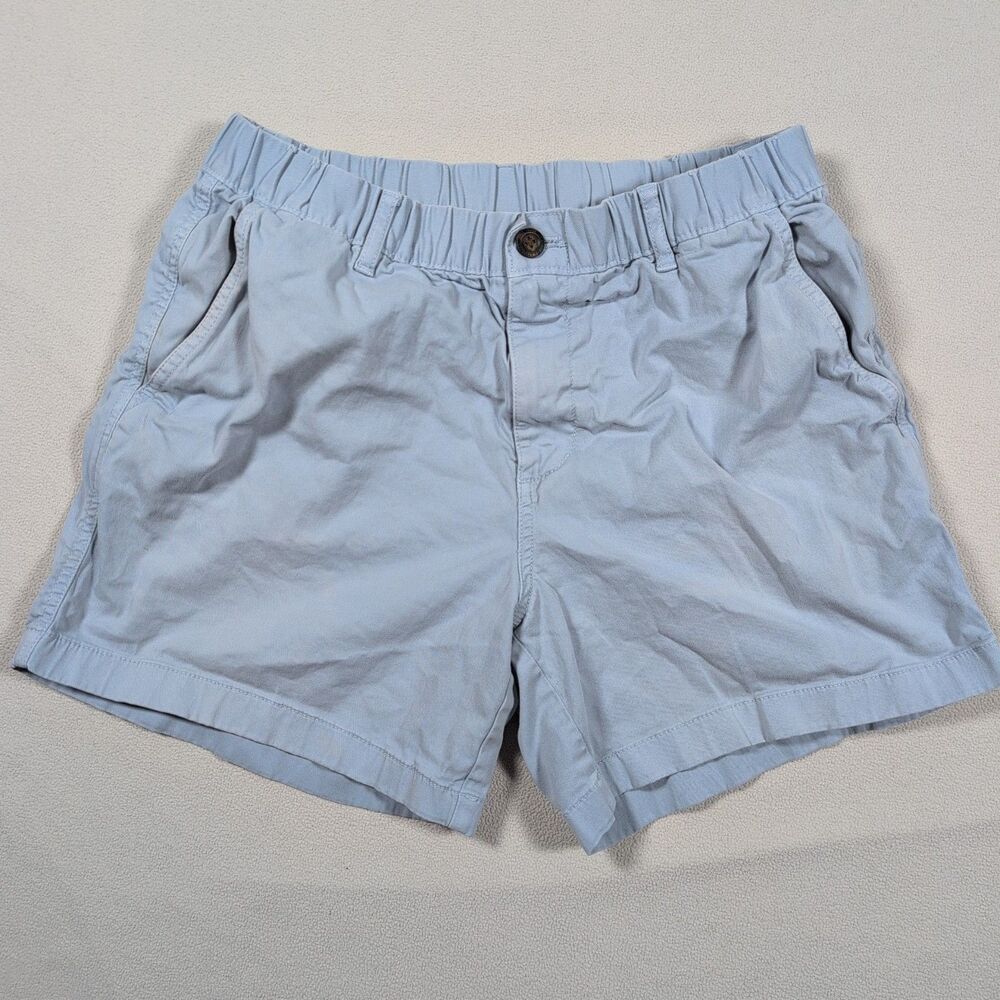 Bear Bottom Shorts Mens Large Blue 5.5" Inseam Elastic Waist Cotton Stretch